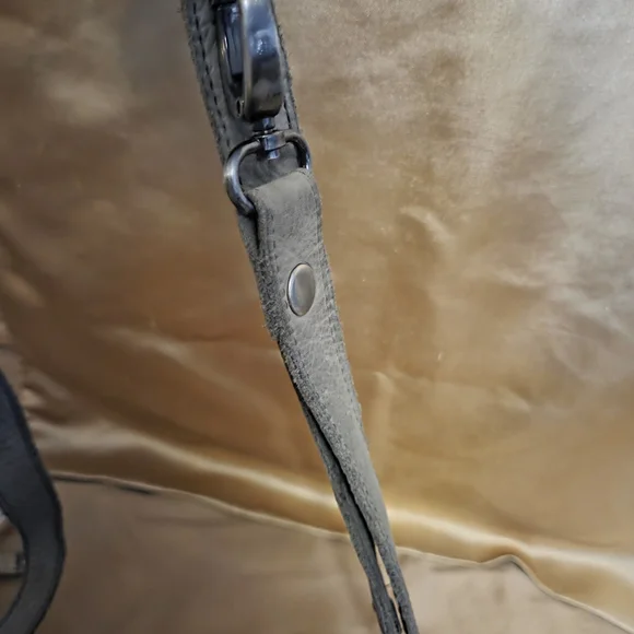 Hammitt Charcoal Leather Unisex Messenger Bag - Picture 13 of 13